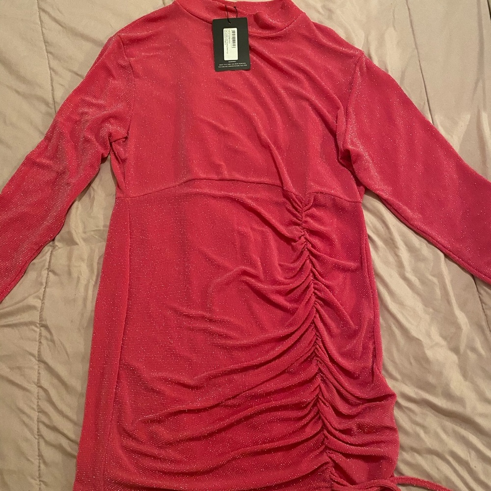 Plus size pink bodycon dress size 1x